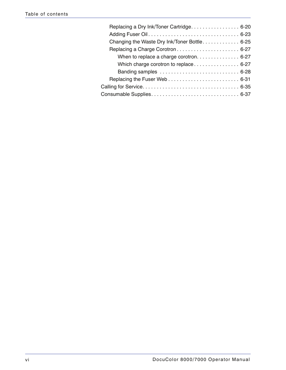 Xerox DocuColor 7000  EN User Manual | Page 8 / 194