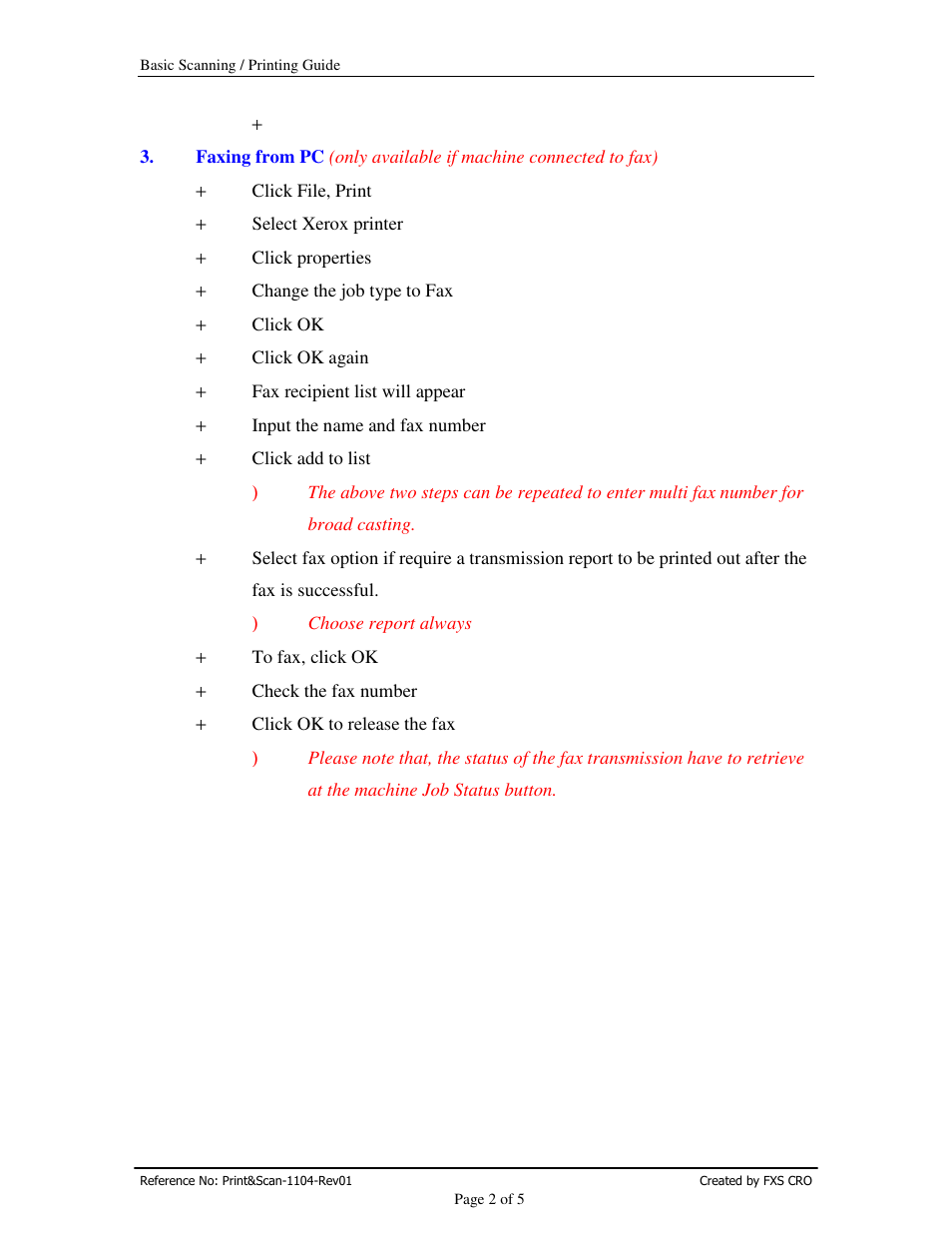 Xerox DCC360 User Manual | Page 3 / 7