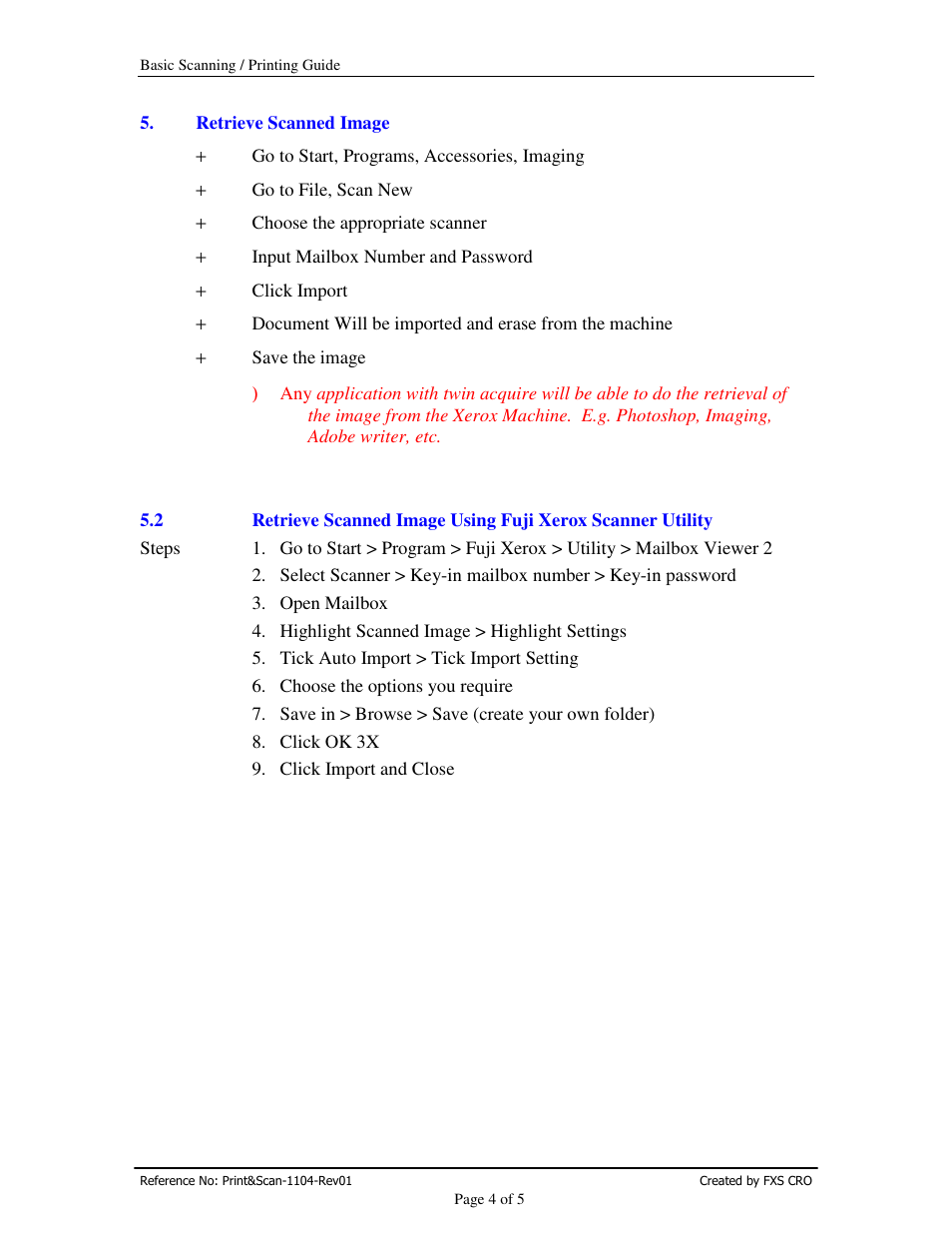 Xerox DCC360 User Manual | Page 5 / 7