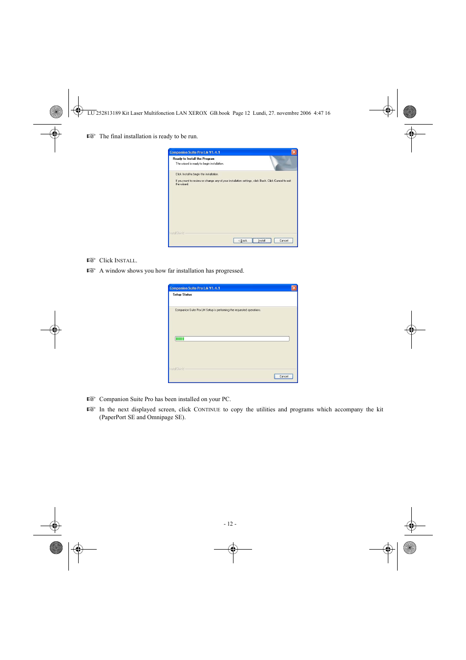 Xerox FaxCentre F2121 User Manual | Page 12 / 112