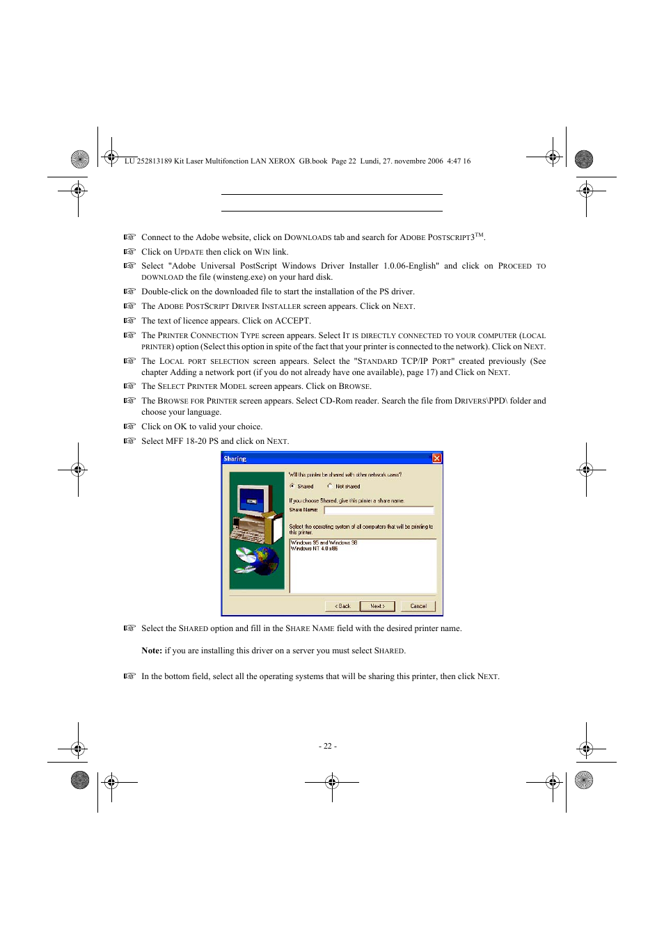 Xerox FaxCentre F2121 User Manual | Page 22 / 112