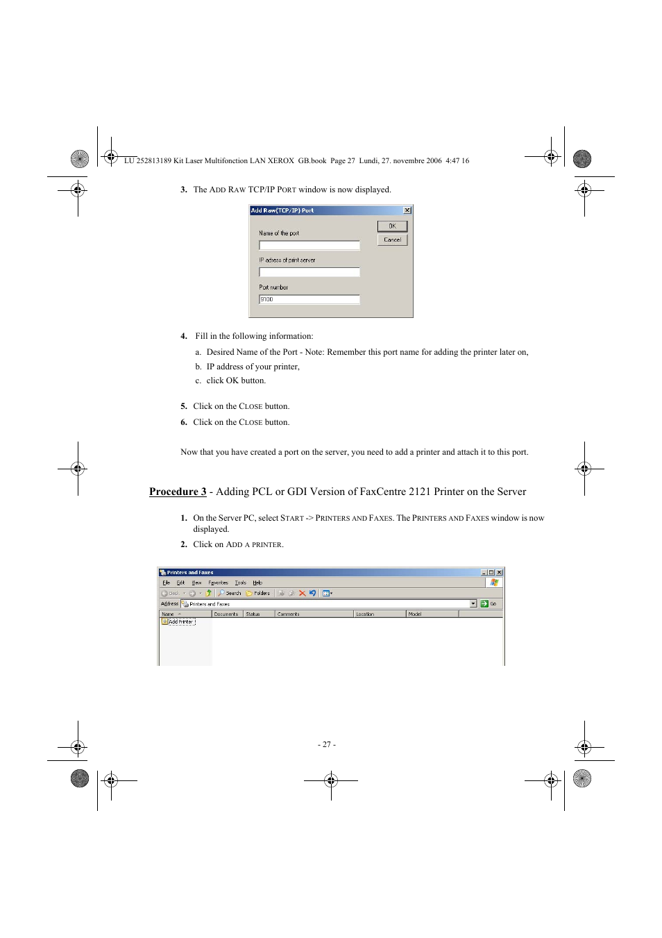 Xerox FaxCentre F2121 User Manual | Page 27 / 112