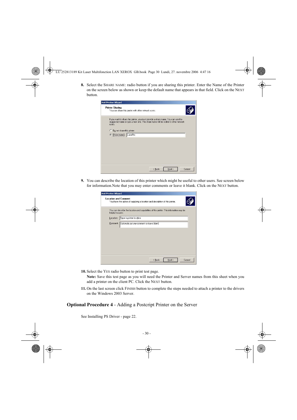 Xerox FaxCentre F2121 User Manual | Page 30 / 112