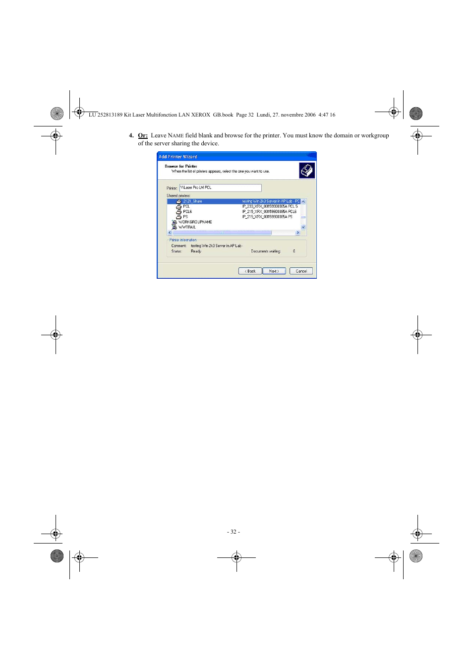 Xerox FaxCentre F2121 User Manual | Page 32 / 112