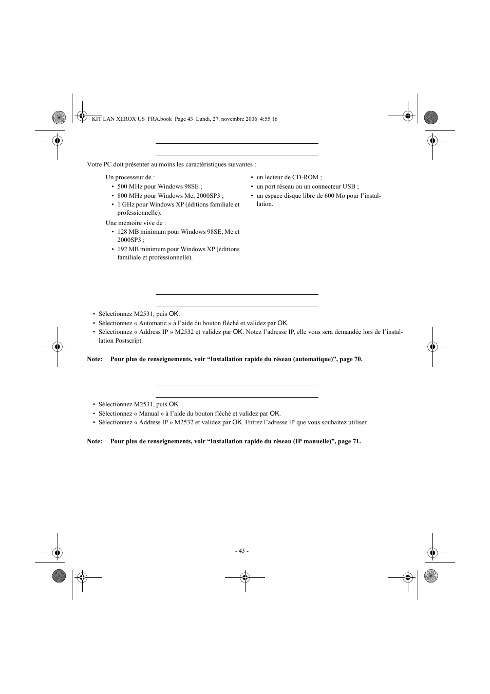 Xerox FaxCentre F2121 User Manual | Page 43 / 112