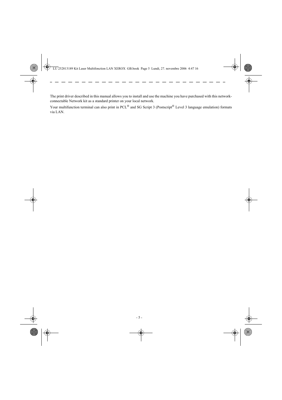 Ntroduction | Xerox FaxCentre F2121 User Manual | Page 5 / 112