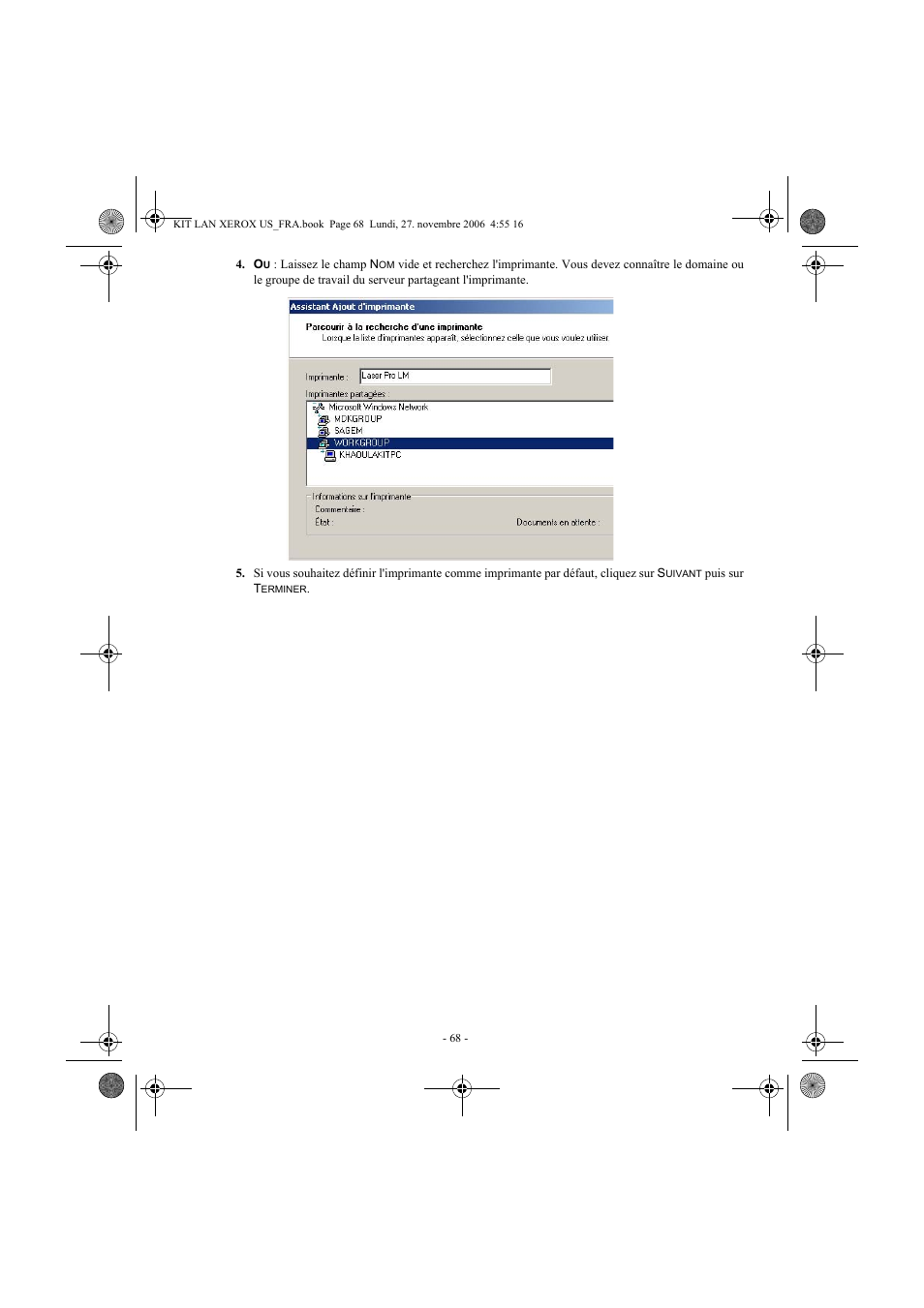 Xerox FaxCentre F2121 User Manual | Page 68 / 112