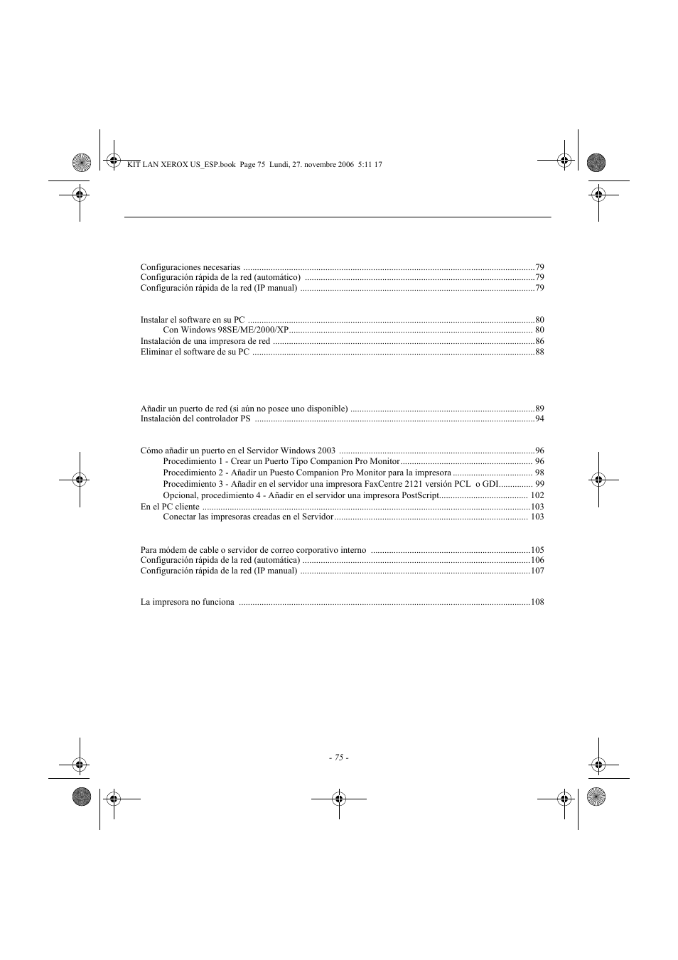 Xerox FaxCentre F2121 User Manual | Page 75 / 112