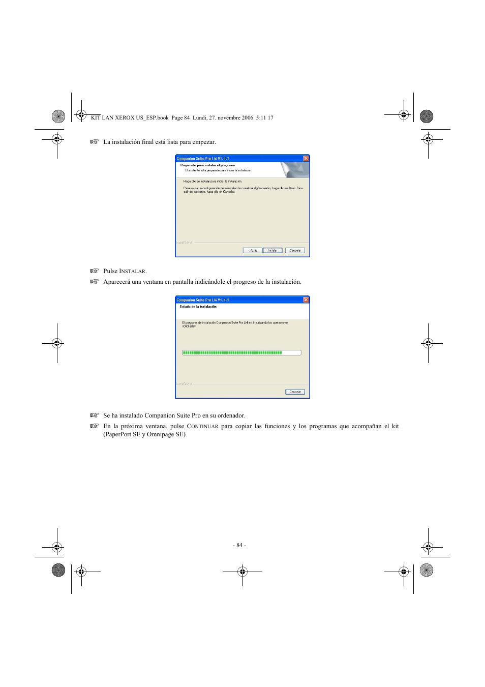 Xerox FaxCentre F2121 User Manual | Page 84 / 112