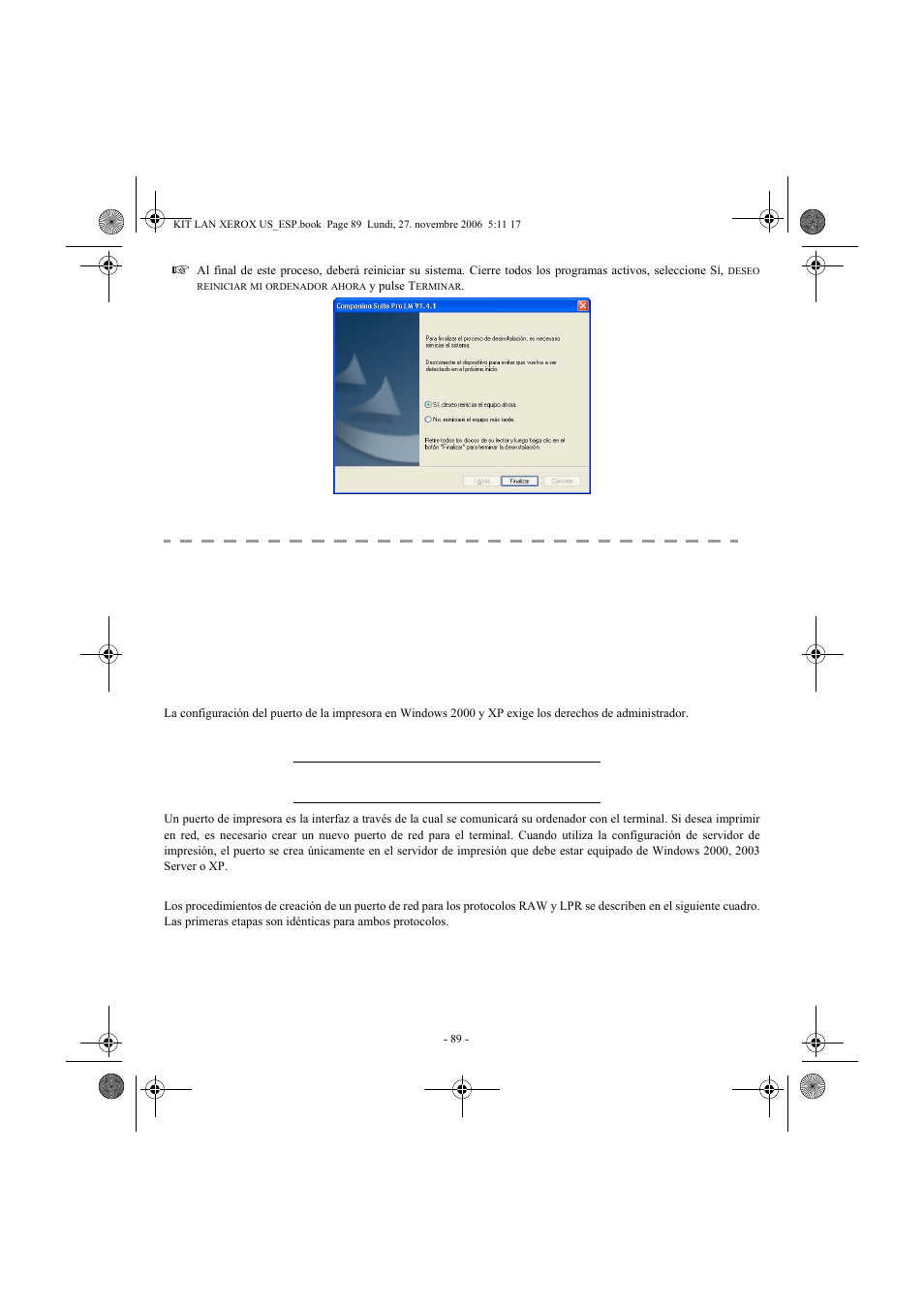 Xerox FaxCentre F2121 User Manual | Page 89 / 112