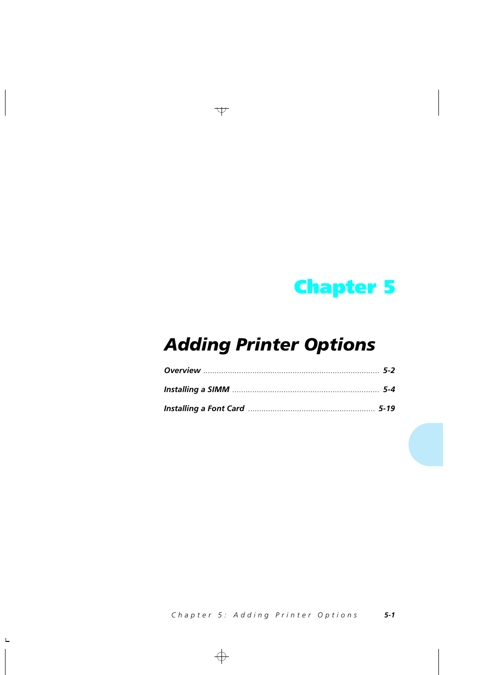 Chapter 5, Adding printer options | Xerox 4505/4505ps User Manual | Page 133 / 286