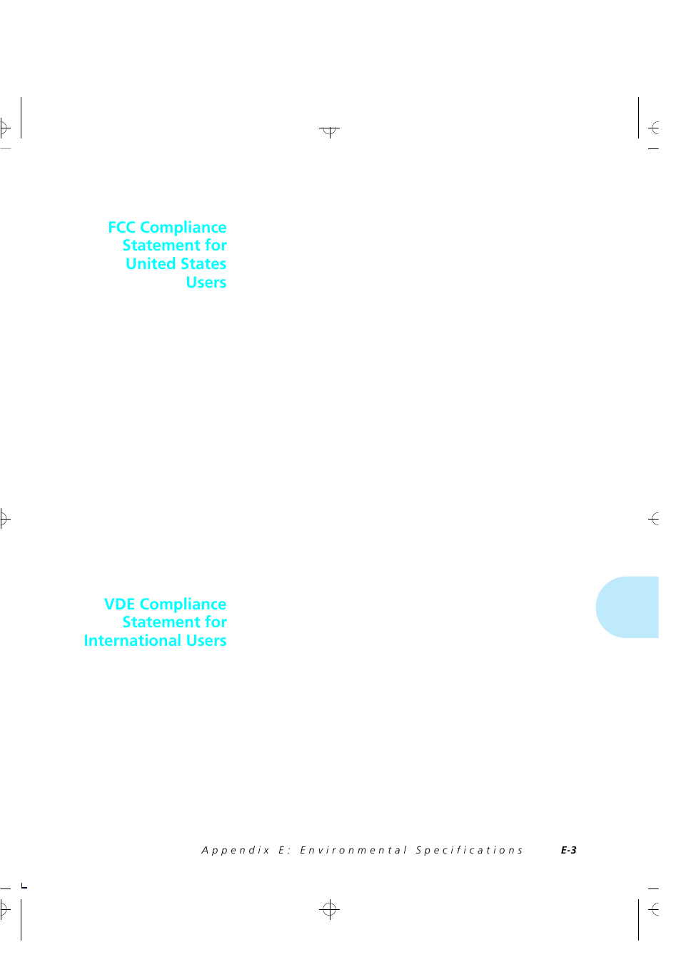Fcc compliance statement for united states users, Vde compliance statement for international users | Xerox 4505/4505ps User Manual | Page 261 / 286