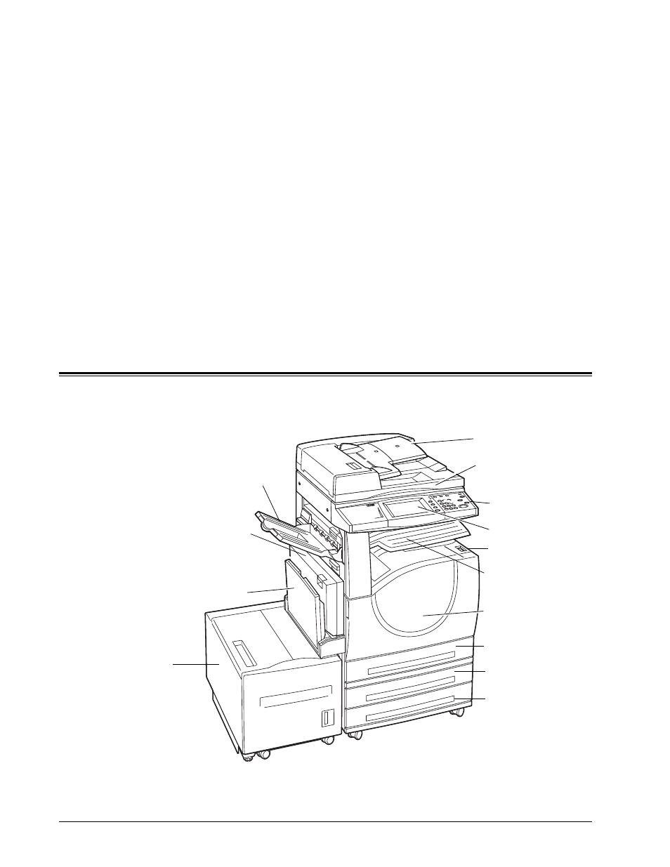 2 product overview, Machine components, Product overview | Xerox 7232 User Manual | Page 17 / 236