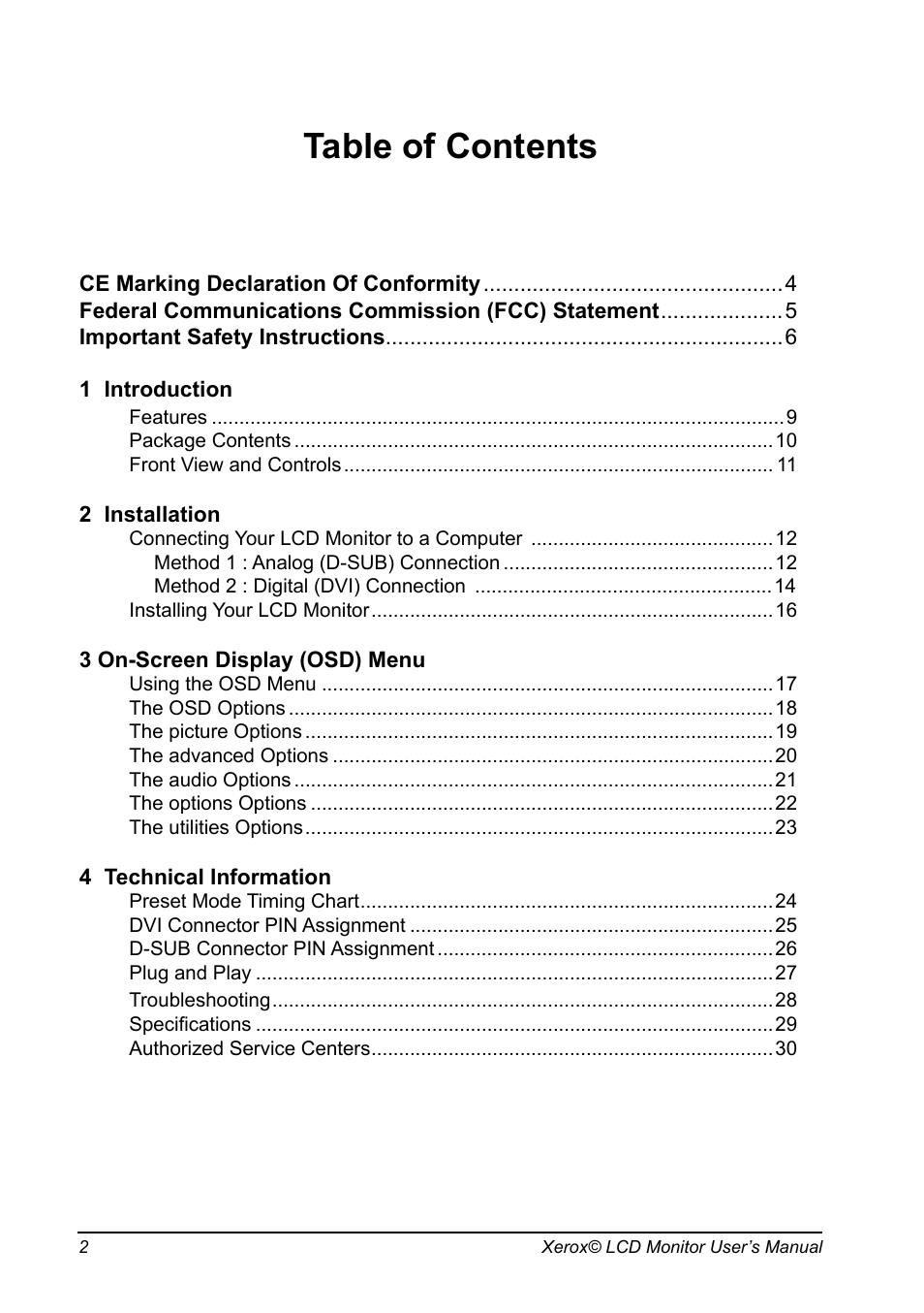 Xerox XM3-22w User Manual | Page 3 / 31