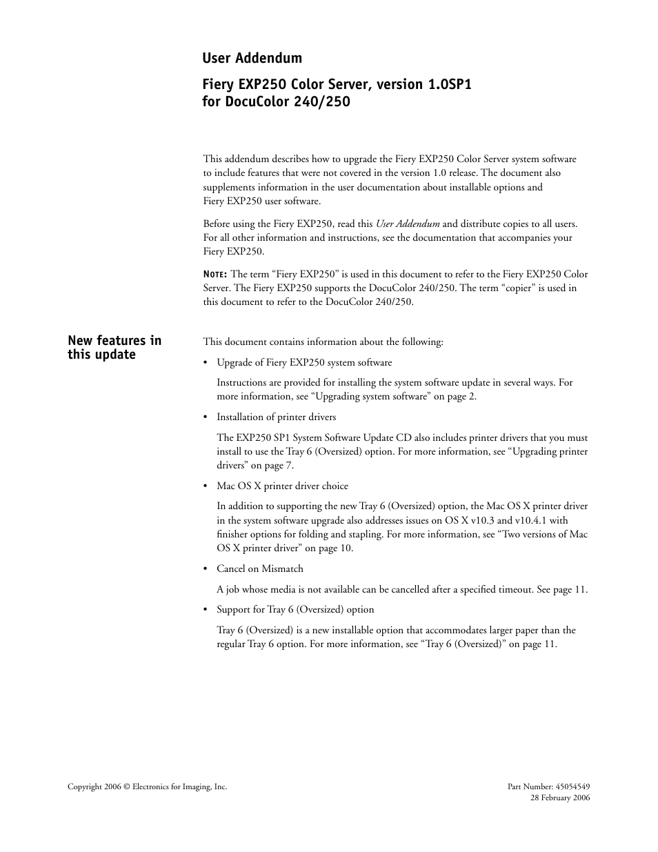 Xerox DocuColor 250 User Manual | 30 pages