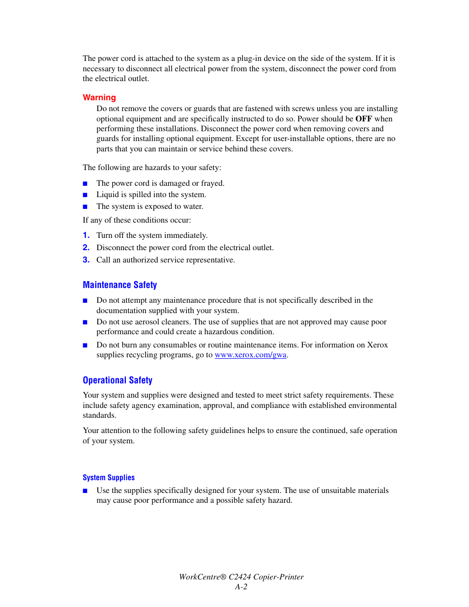 Xerox WorkCentre Copier-Printer C424 User Manual | Page 2 / 6