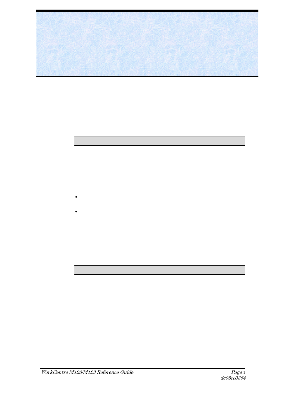 Xerox DOCUCOLOR M123 User Manual | 20 pages