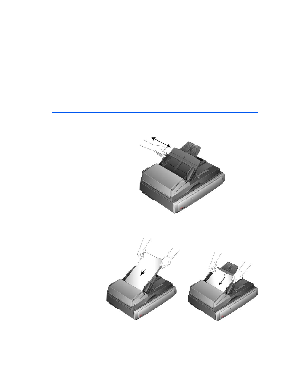 Loading documents to scan, From the automatic document feeder | Xerox DocuMate 752 User Manual | Page 19 / 70