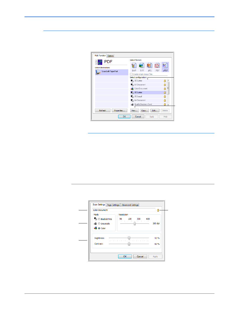 Creating a new scan configuration | Xerox DocuMate 752 User Manual | Page 24 / 70