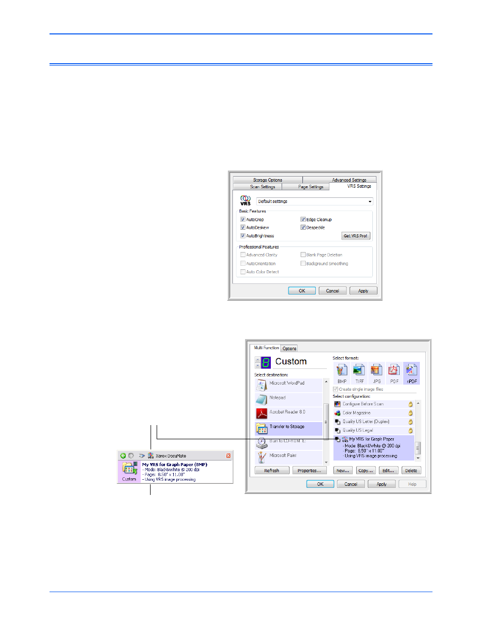 Scanning with kofax vrs | Xerox DocuMate 752 User Manual | Page 37 / 70