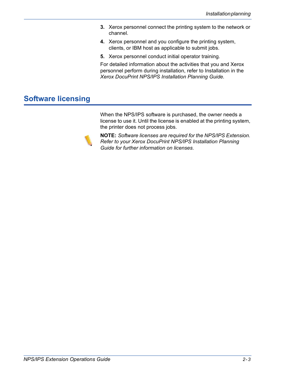 Software licensing, Software licensing -3 | Xerox 115 User Manual | Page 25 / 34