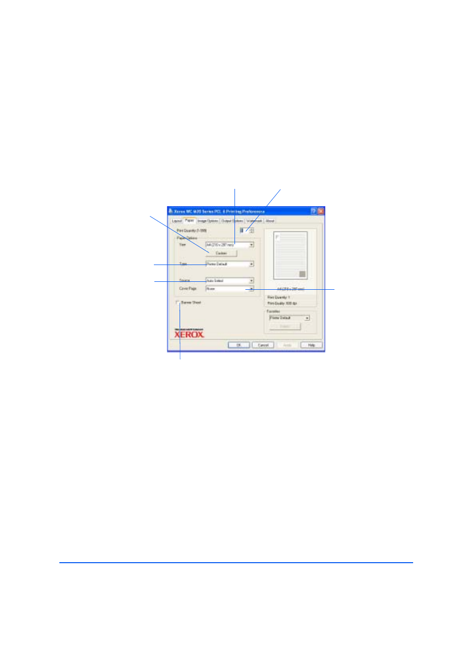 Paper tab | Xerox M20/M20i User Manual | Page 127 / 215