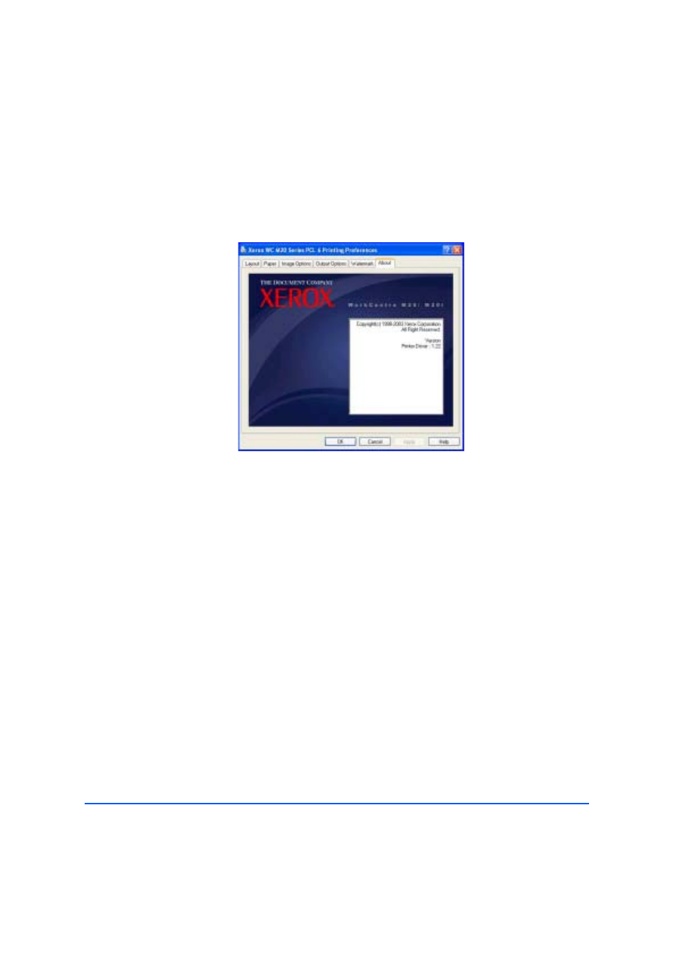 About tab | Xerox M20/M20i User Manual | Page 131 / 215
