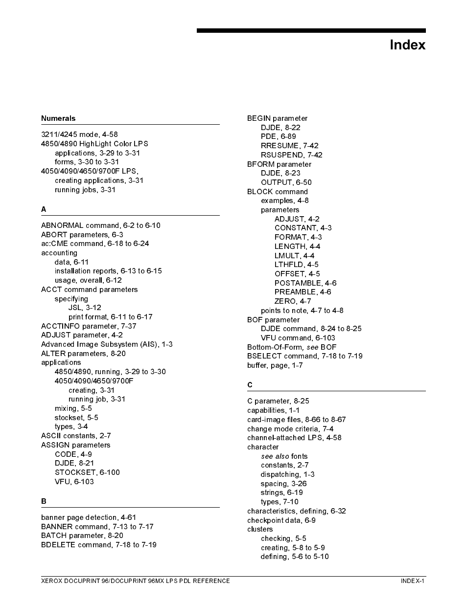 Xerox 96MX User Manual | Page 485 / 494