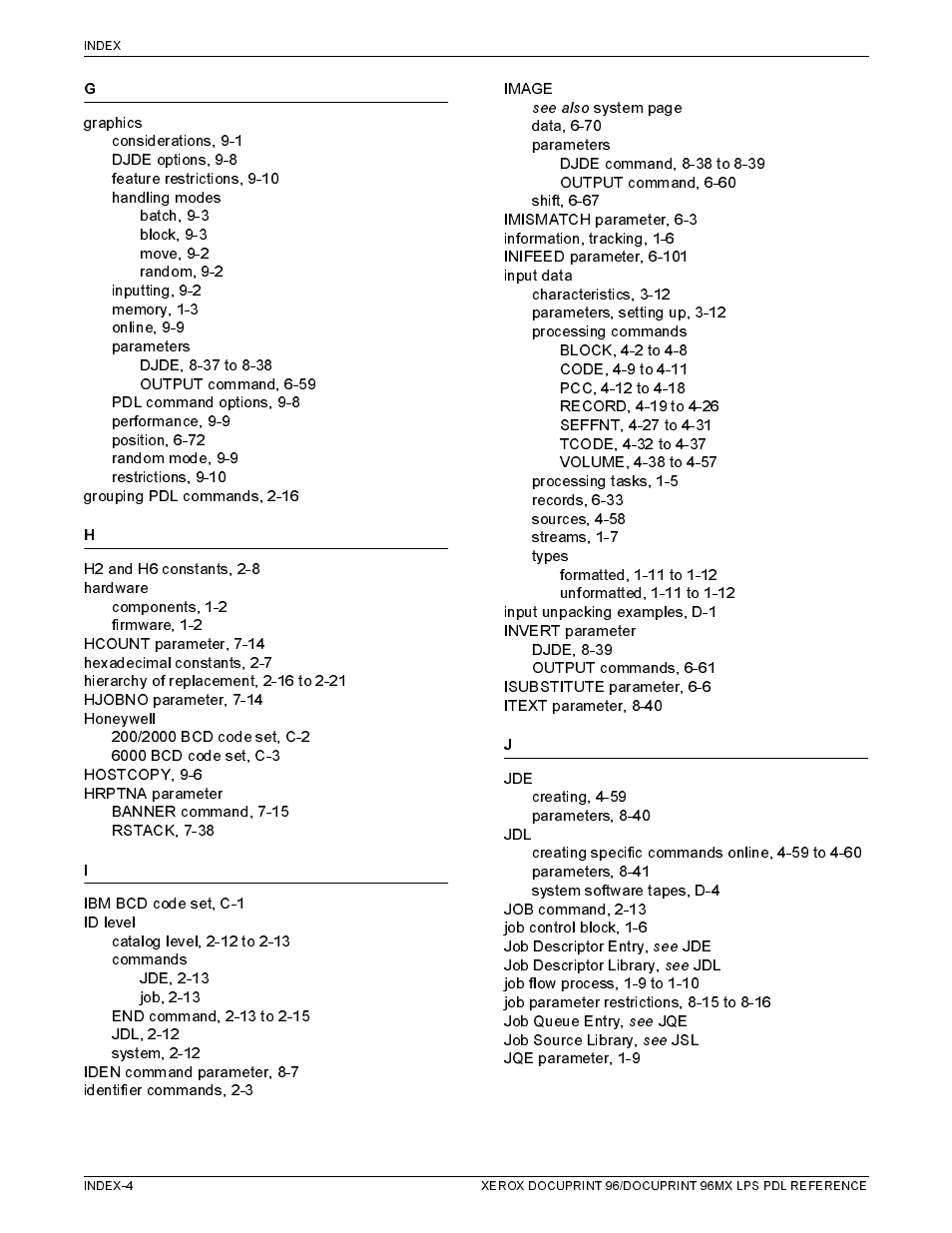 Xerox 96MX User Manual | Page 488 / 494