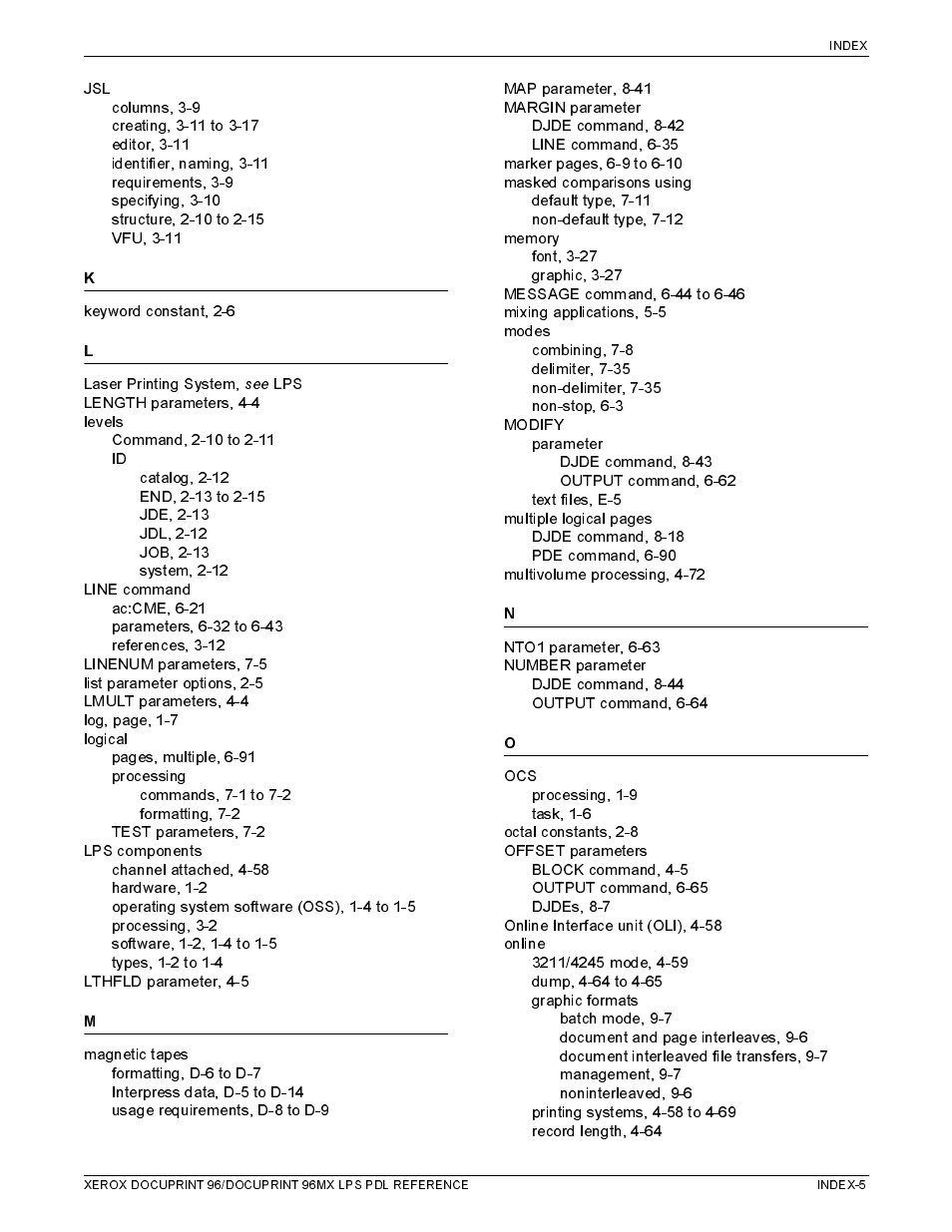 Xerox 96MX User Manual | Page 489 / 494