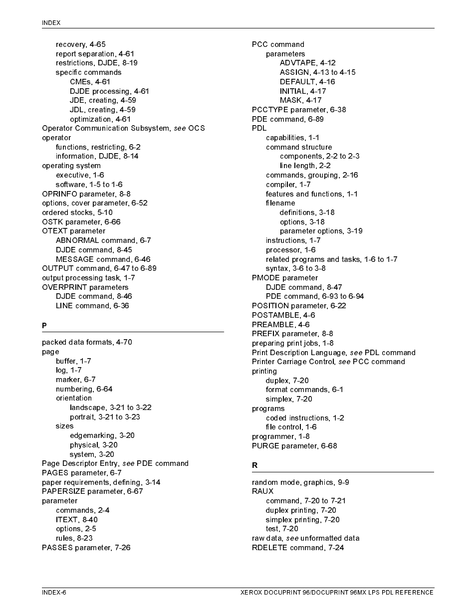 Xerox 96MX User Manual | Page 490 / 494