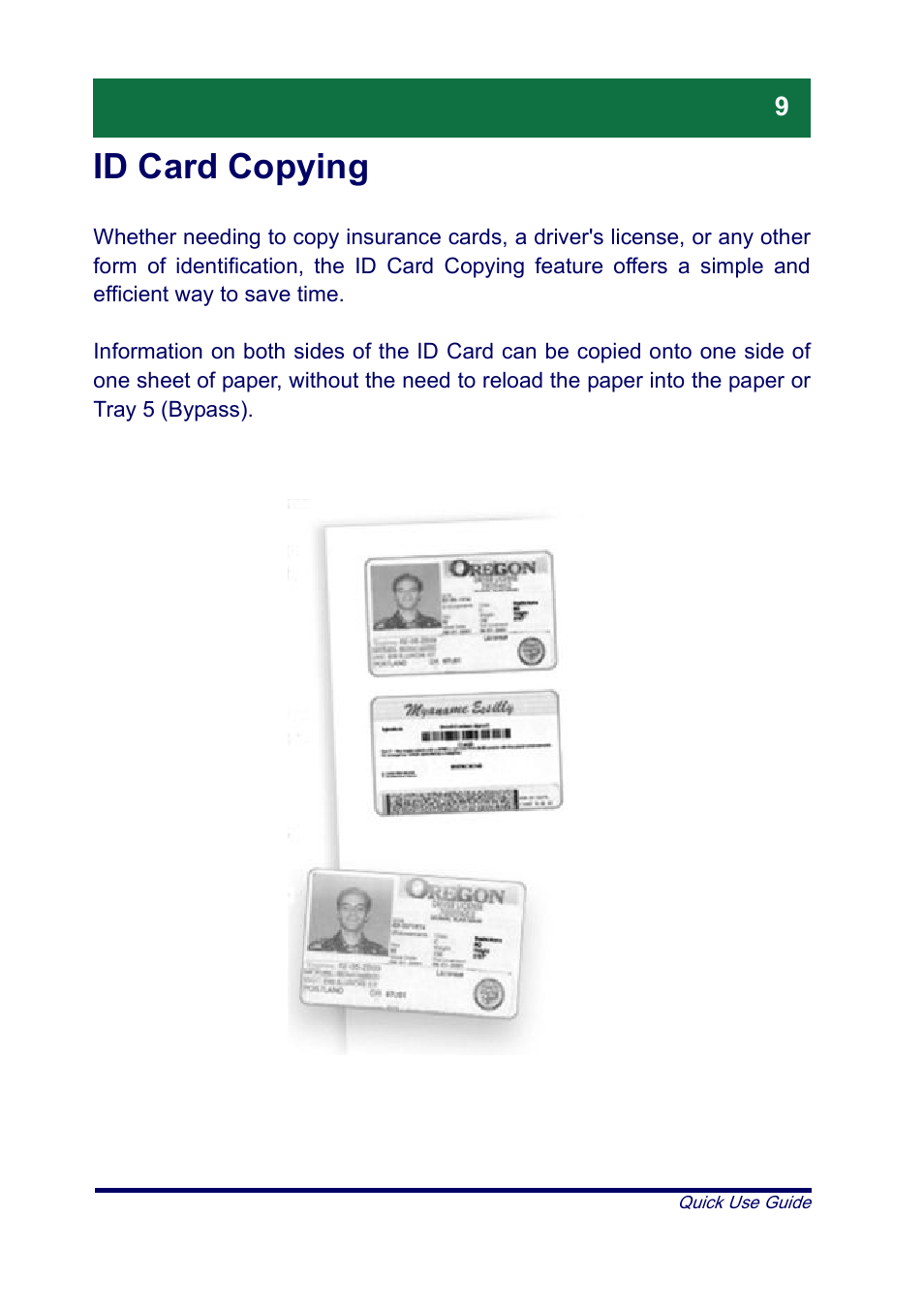 Id card copying | Xerox XT3008EN0-2 User Manual | Page 11 / 30