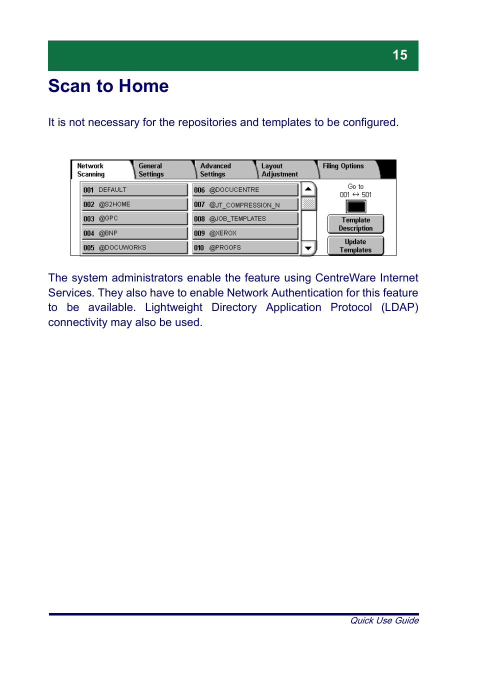 Scan to home | Xerox XT3008EN0-2 User Manual | Page 17 / 30