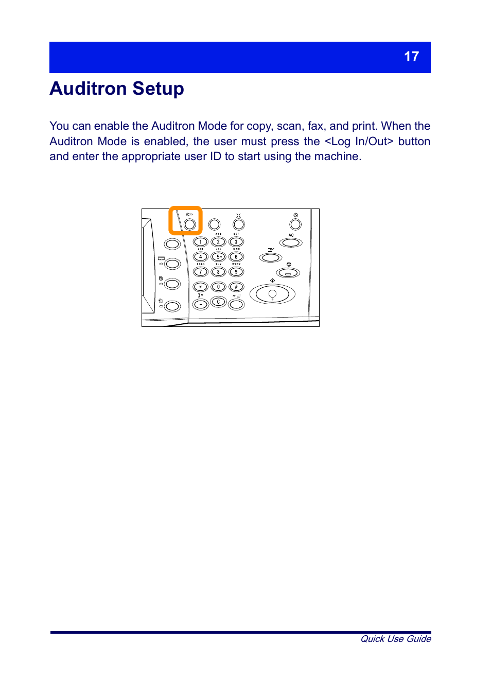 Auditron setup | Xerox XT3008EN0-2 User Manual | Page 19 / 30