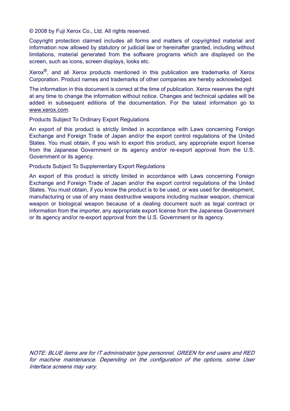 Xerox XT3008EN0-2 User Manual | Page 2 / 30