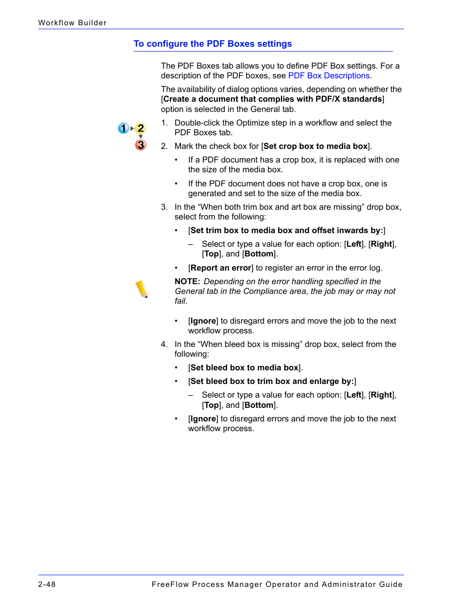 To configure the pdf boxes settings | Xerox 701P47169 User Manual | Page 100 / 308