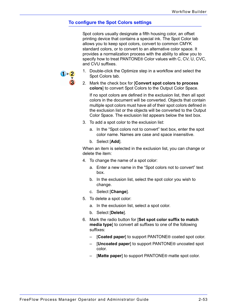 To configure the spot colors settings | Xerox 701P47169 User Manual | Page 105 / 308