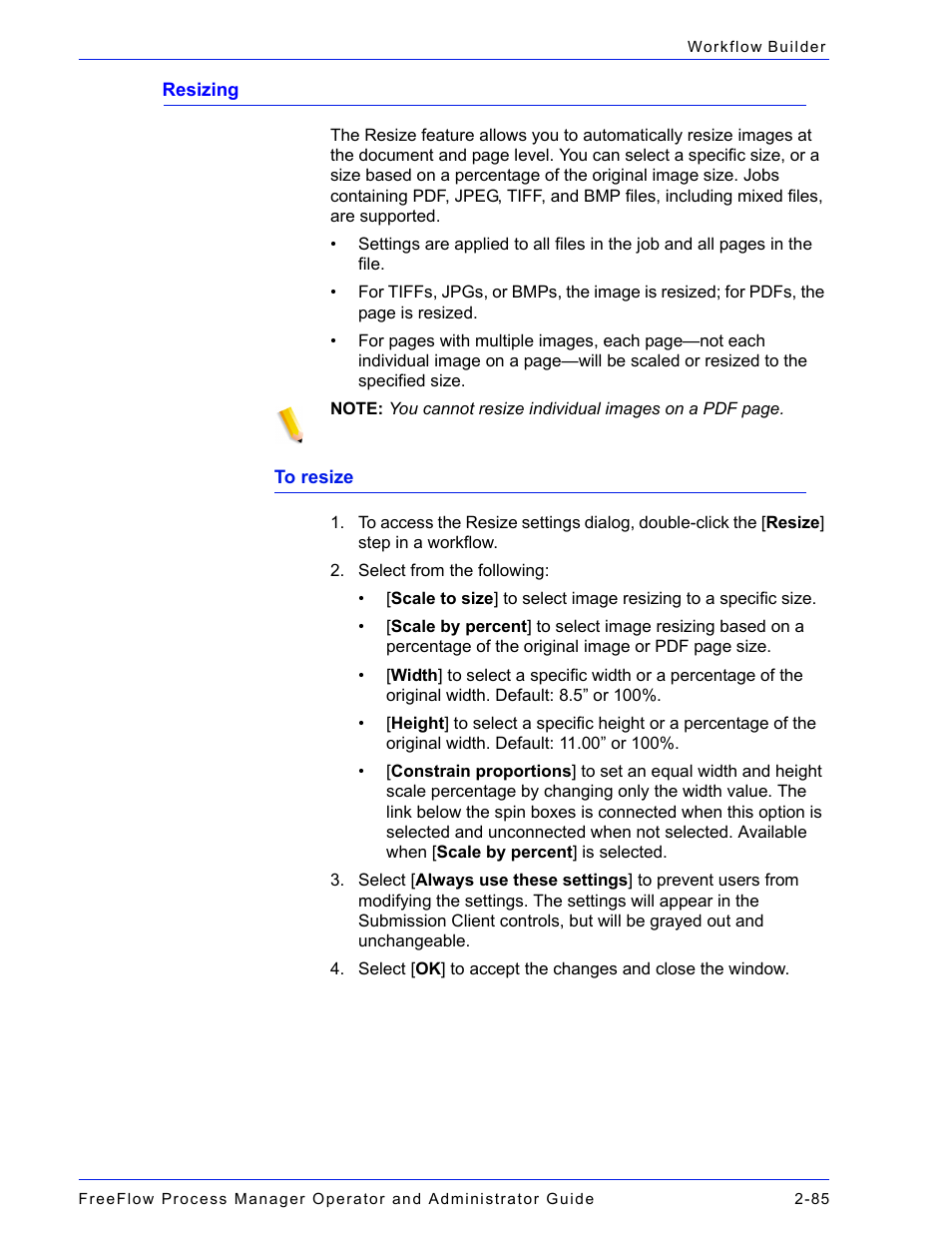 Resizing -85 | Xerox 701P47169 User Manual | Page 137 / 308