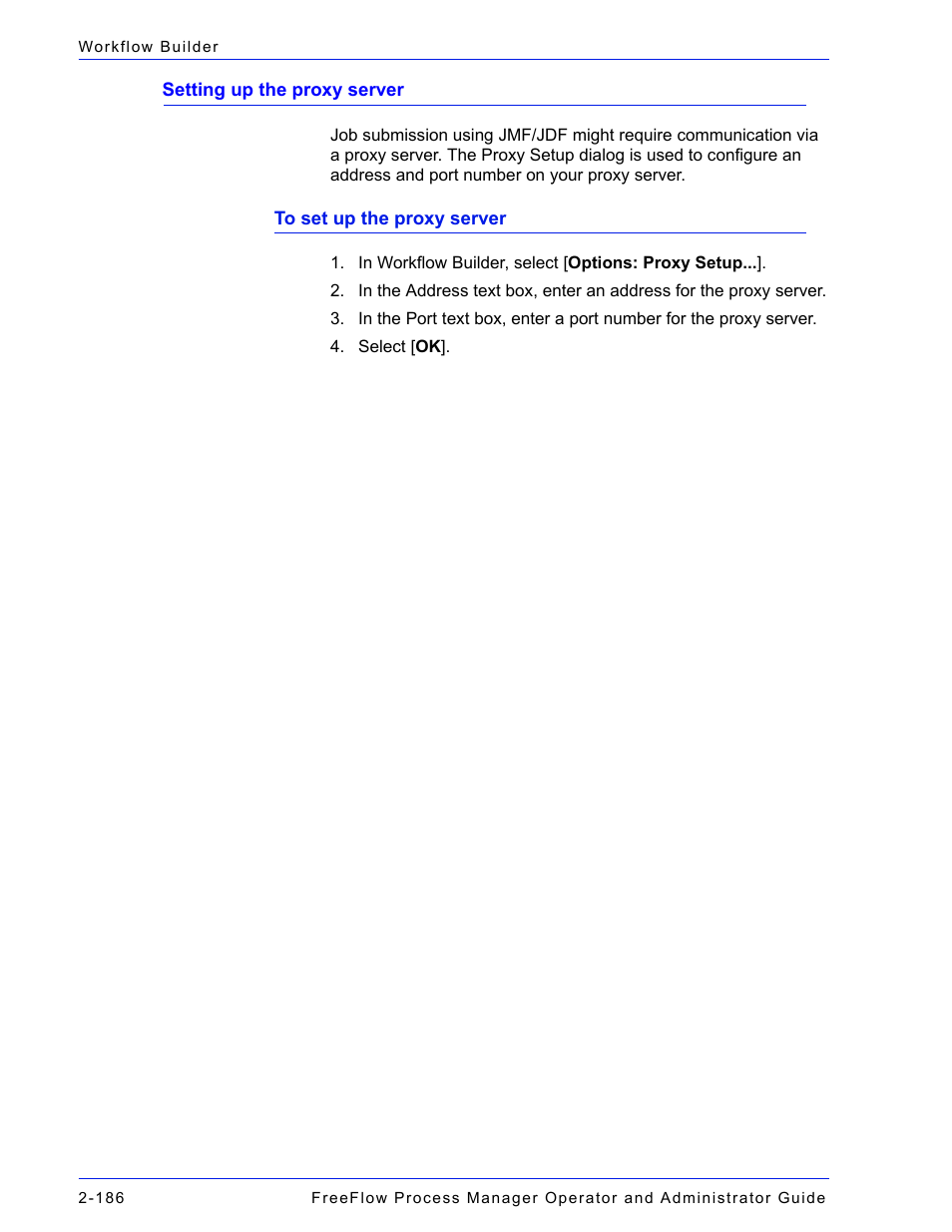 Setting up the proxy server -186 | Xerox 701P47169 User Manual | Page 238 / 308