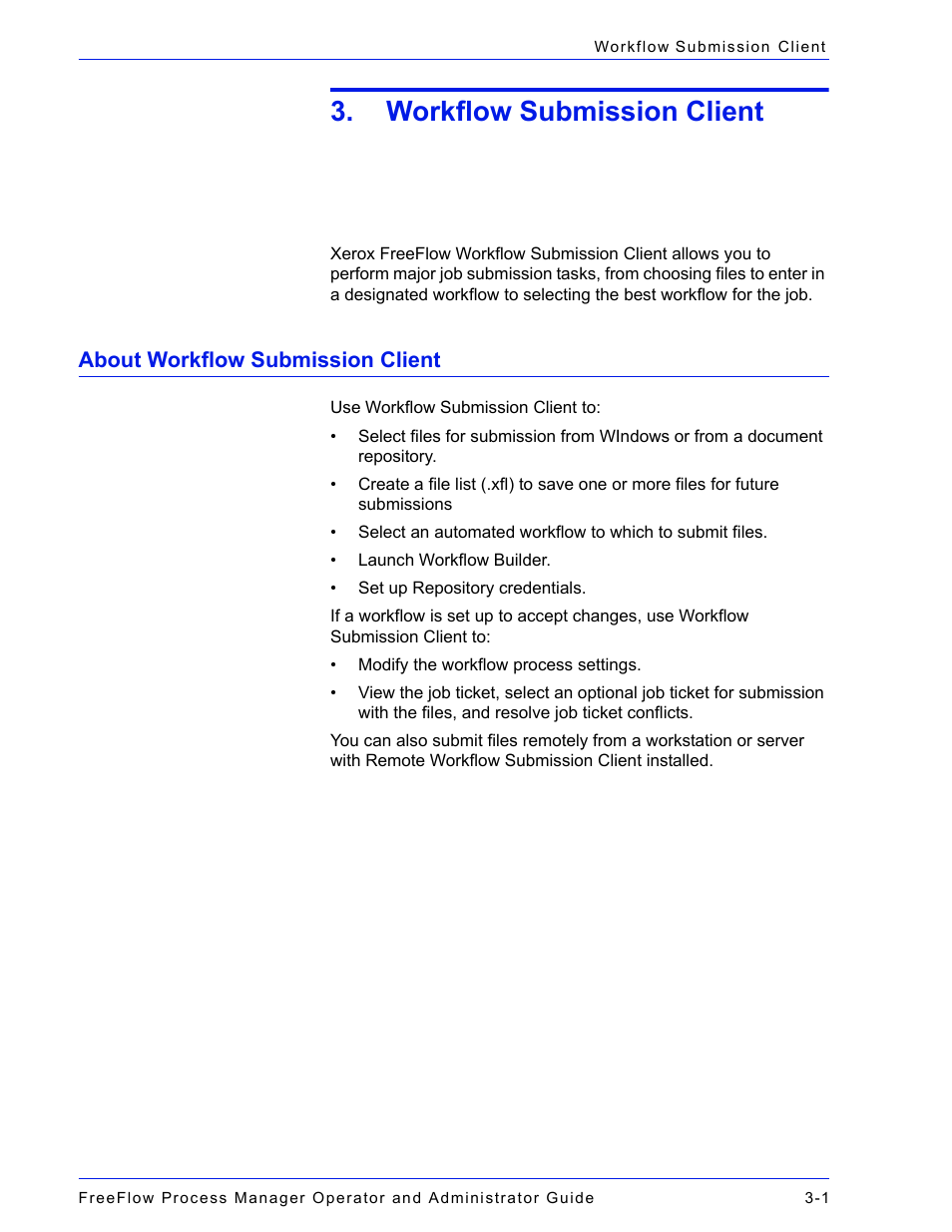 Workflow submission client, About workflow submission client, About workflow submission client -1 | Xerox 701P47169 User Manual | Page 241 / 308