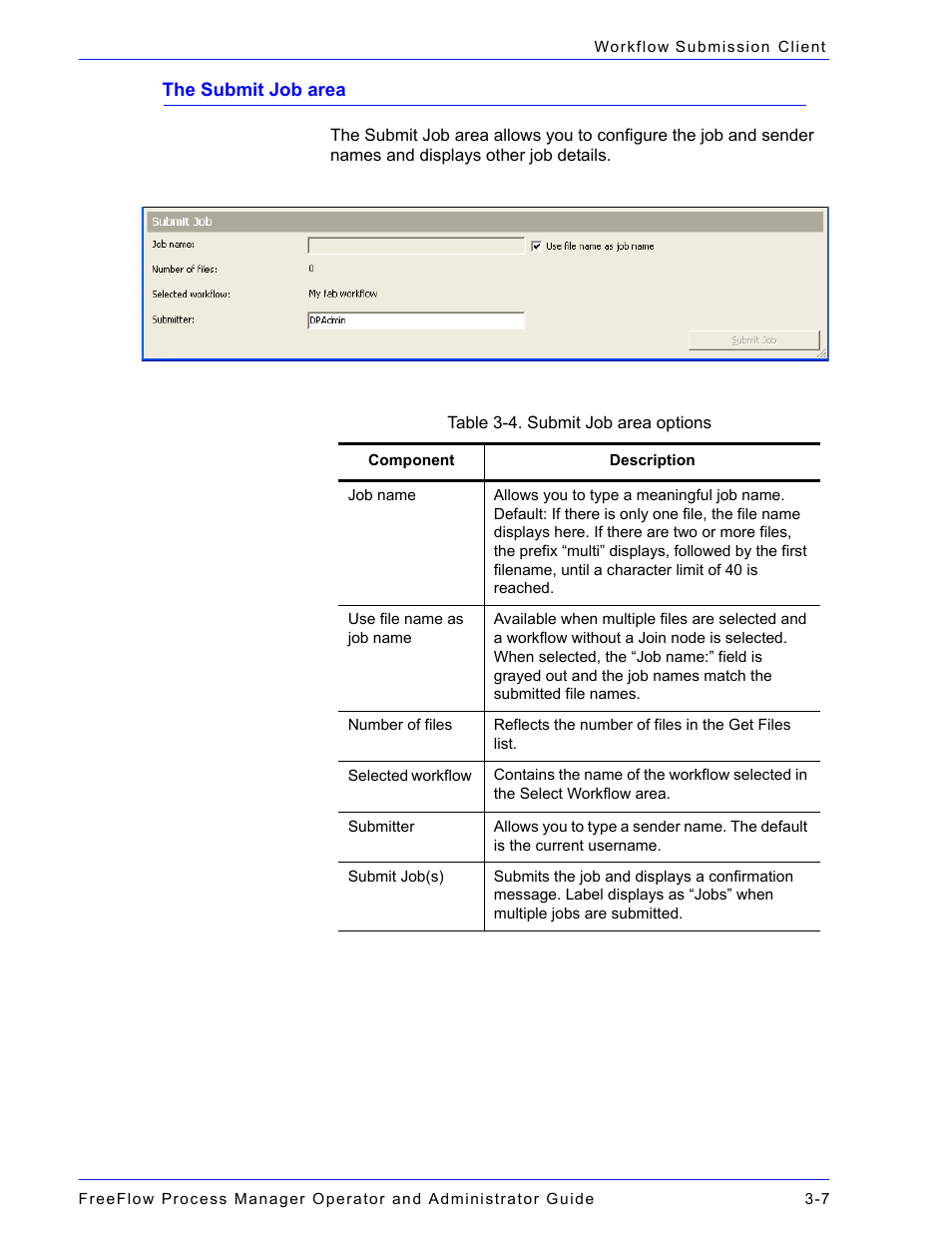 The submit job area -7 | Xerox 701P47169 User Manual | Page 247 / 308