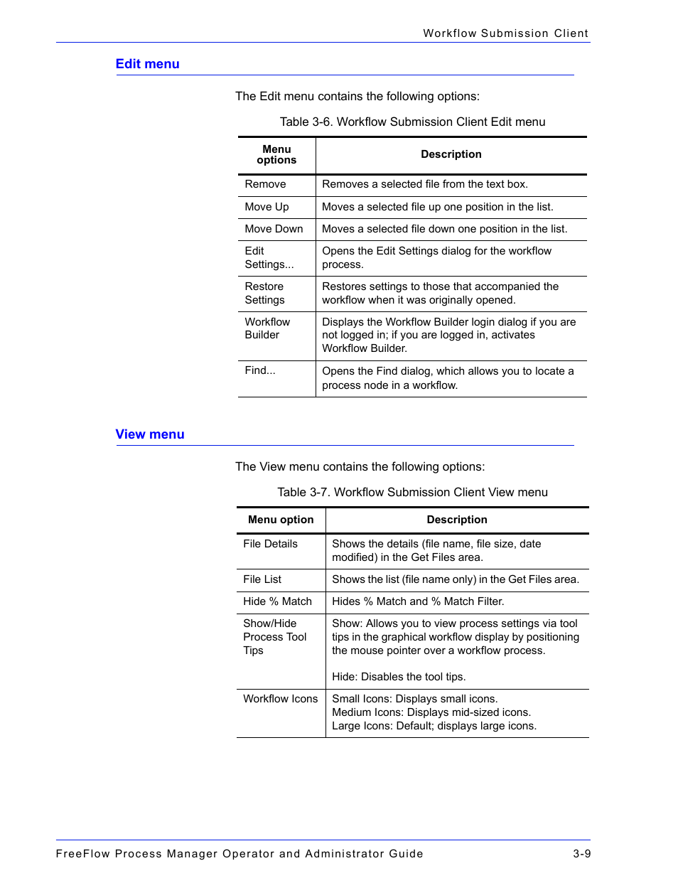 Edit menu -9 view menu -9 | Xerox 701P47169 User Manual | Page 249 / 308