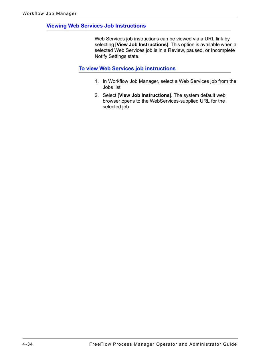 Viewing web services job instructions -34 | Xerox 701P47169 User Manual | Page 294 / 308