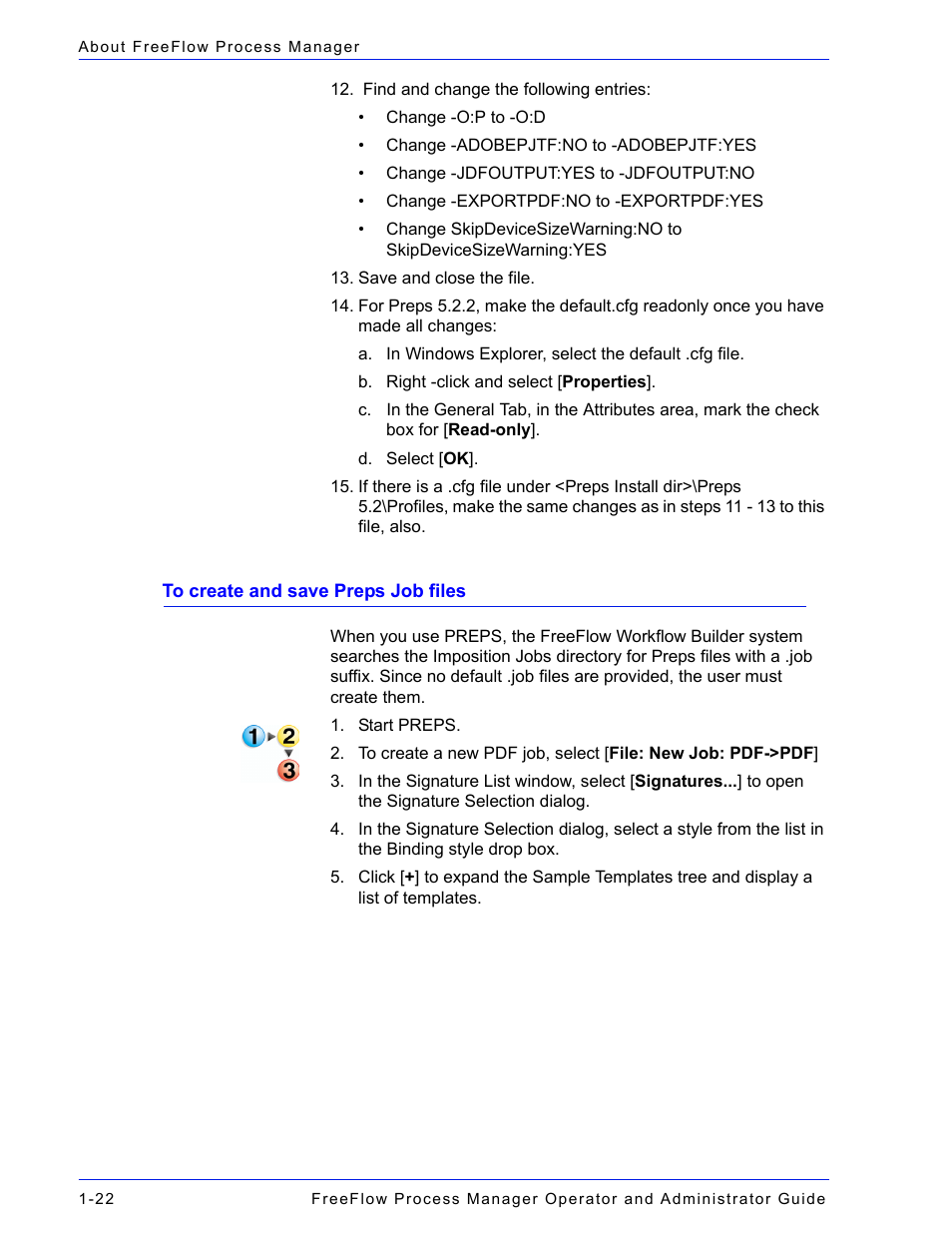 To create and save preps job files -22, To create and save preps job files | Xerox 701P47169 User Manual | Page 48 / 308