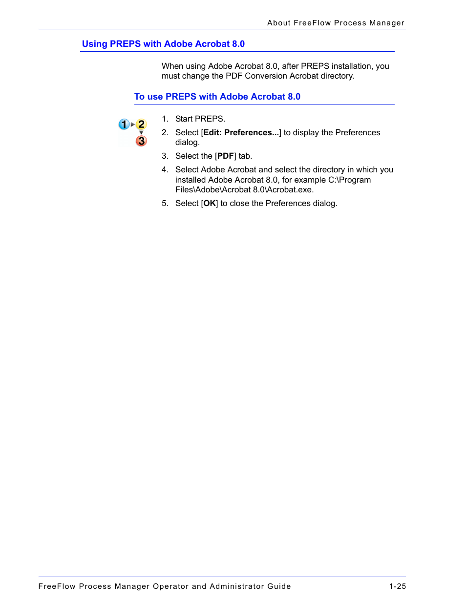 Using preps with adobe acrobat 8.0 -25, Using preps with adobe acrobat 8.0 | Xerox 701P47169 User Manual | Page 51 / 308