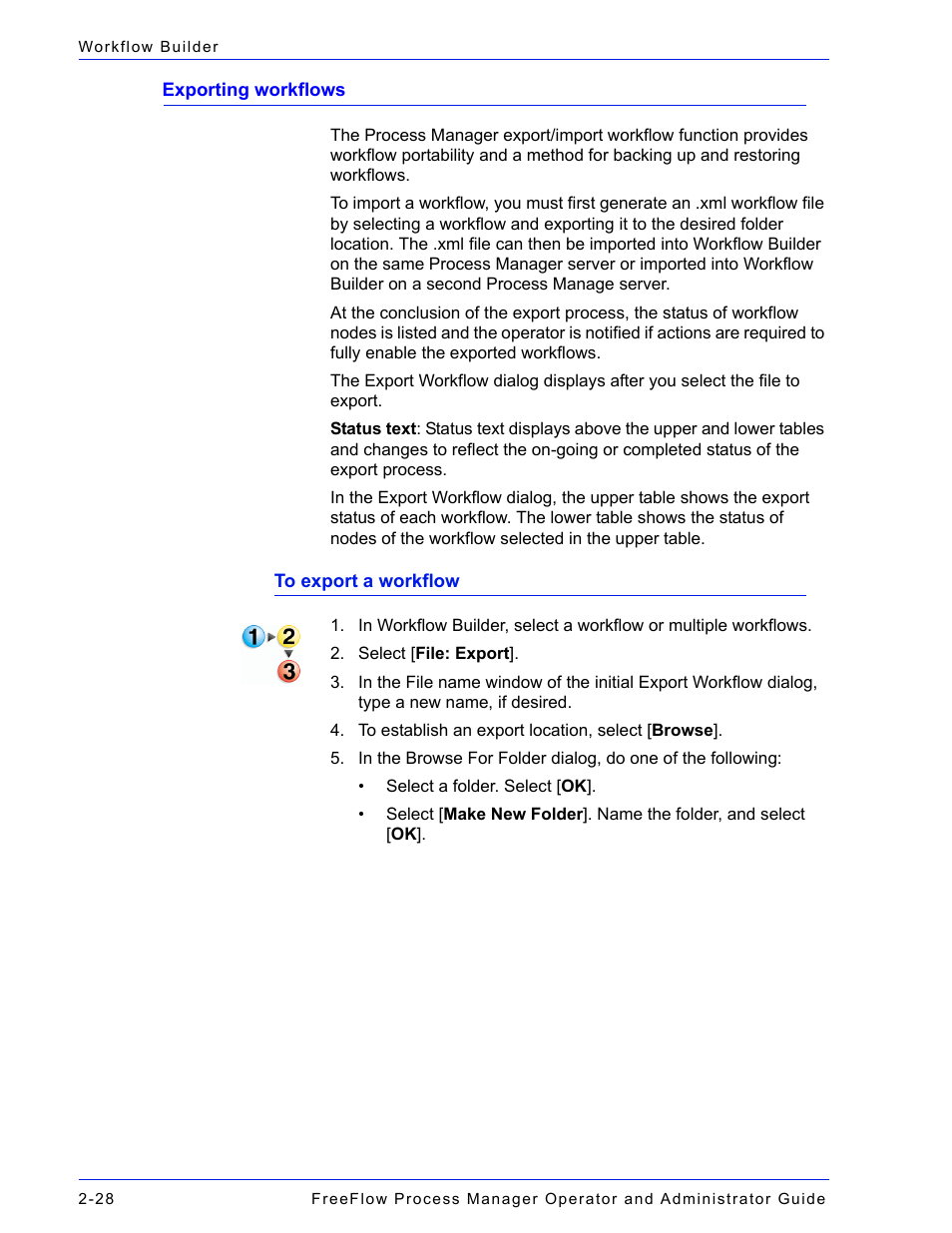 Exporting workflows -28 | Xerox 701P47169 User Manual | Page 80 / 308