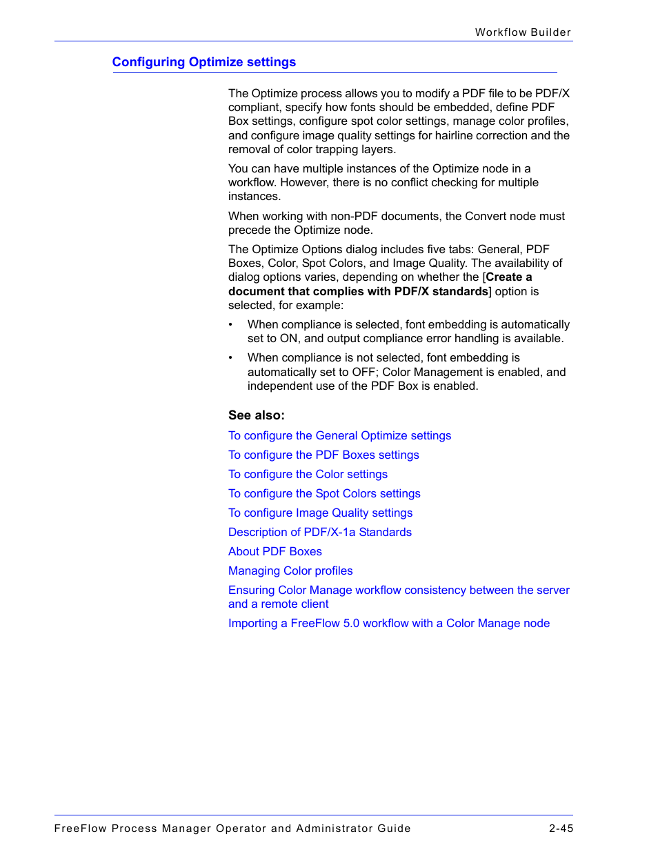 Configuring optimize settings -45 | Xerox 701P47169 User Manual | Page 97 / 308