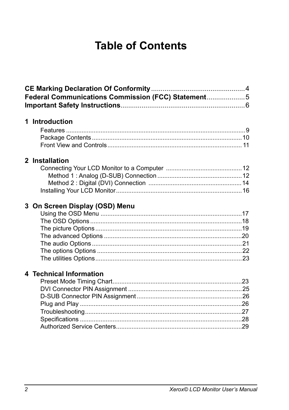 Xerox XM3-19w User Manual | Page 3 / 31