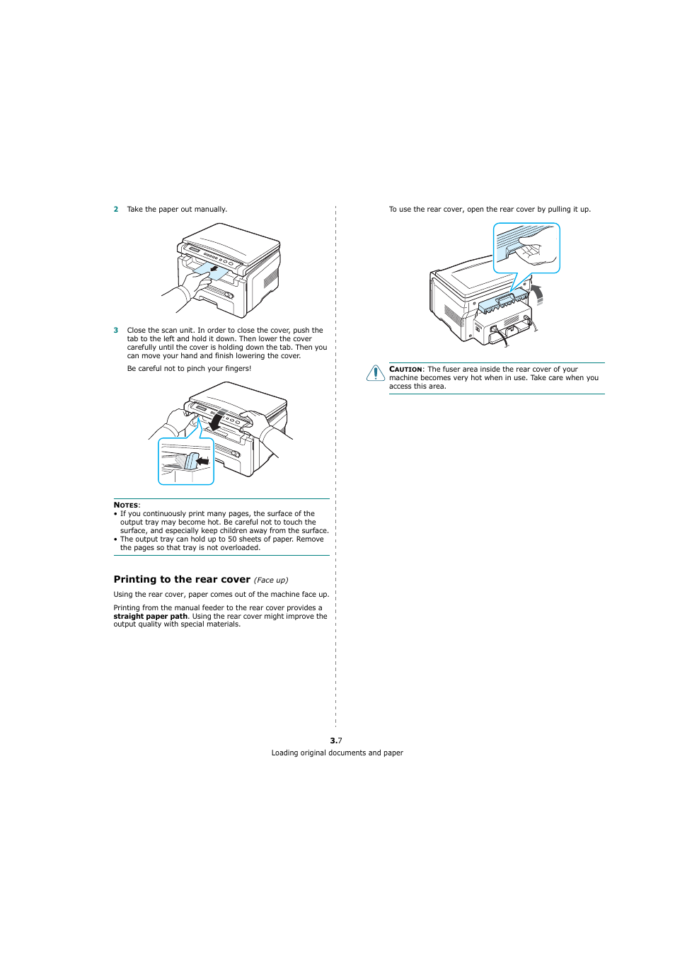 Printing to the rear cover (face up) | Xerox 3119 User Manual | Page 25 / 86