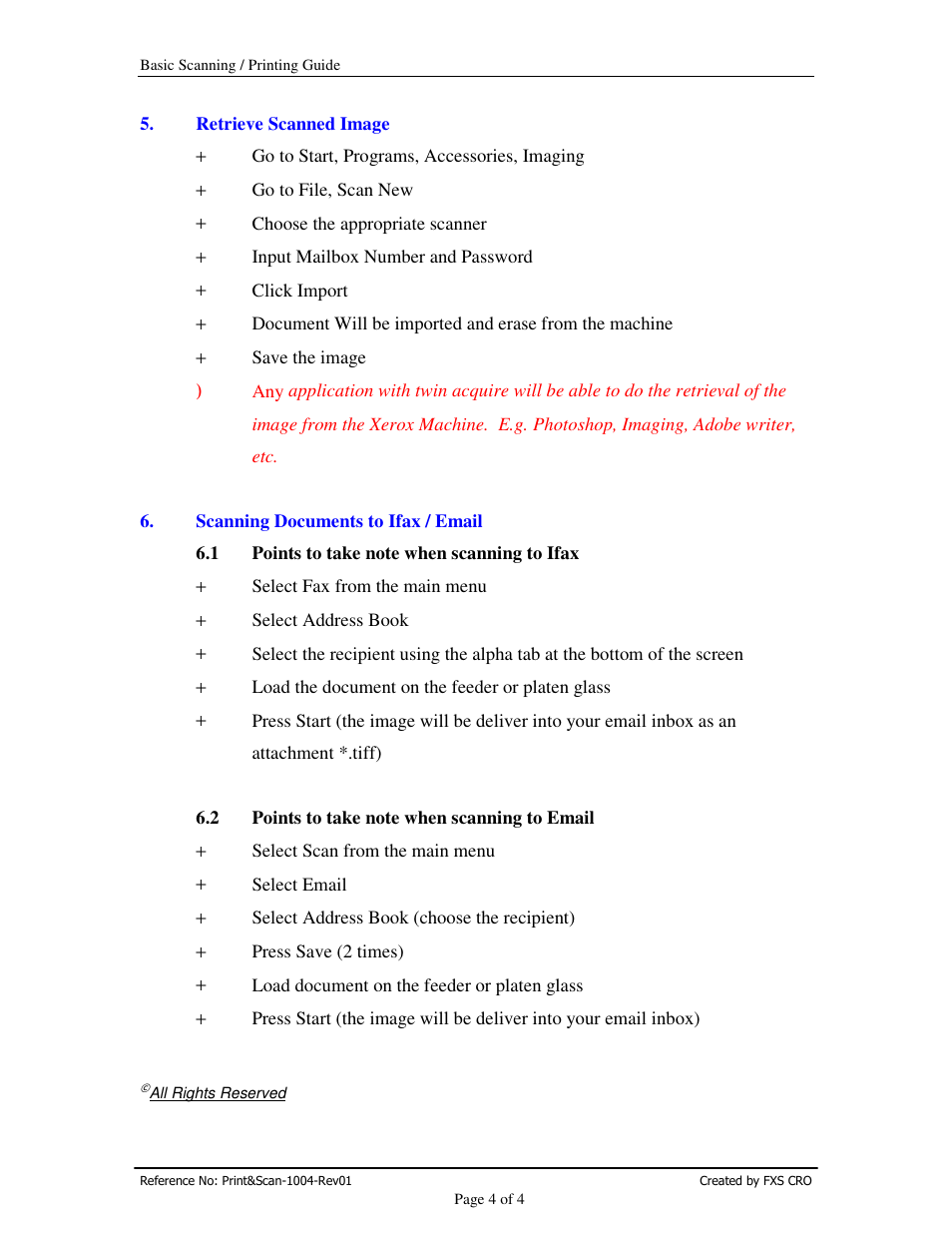 Xerox DCC400 User Manual | Page 5 / 6